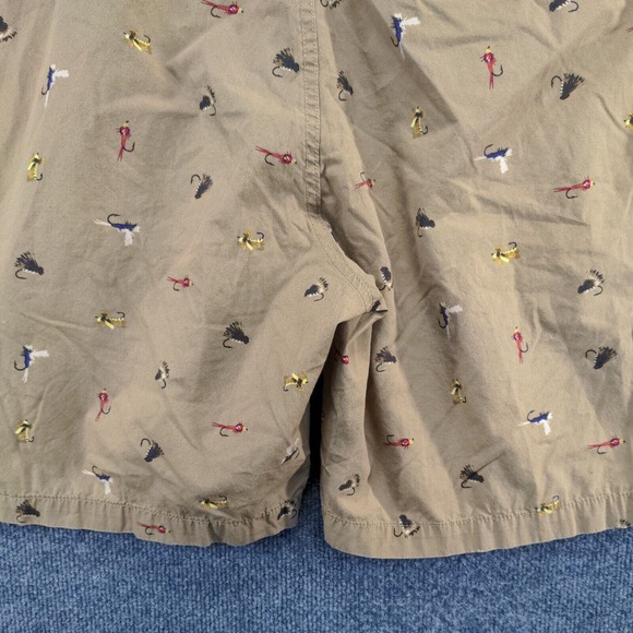 Eddie Bauer Men's Chino Shorts Tan Size 40 100% Cotton Slash Pockets Fishing - Picture 4 of 11